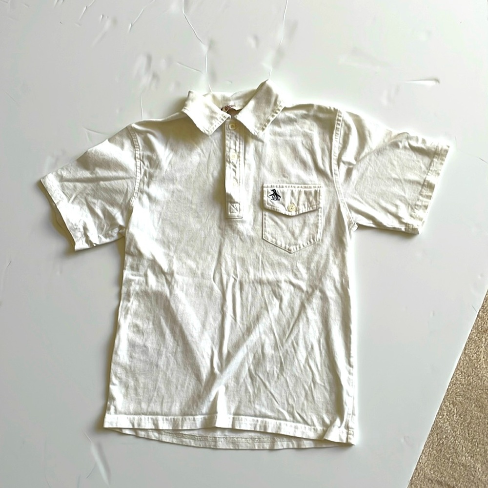 Penguin white polo